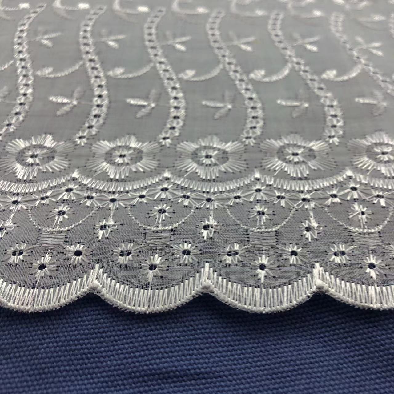 High quality wholesale embroidery lace embroidery fabric embroidery for cloth