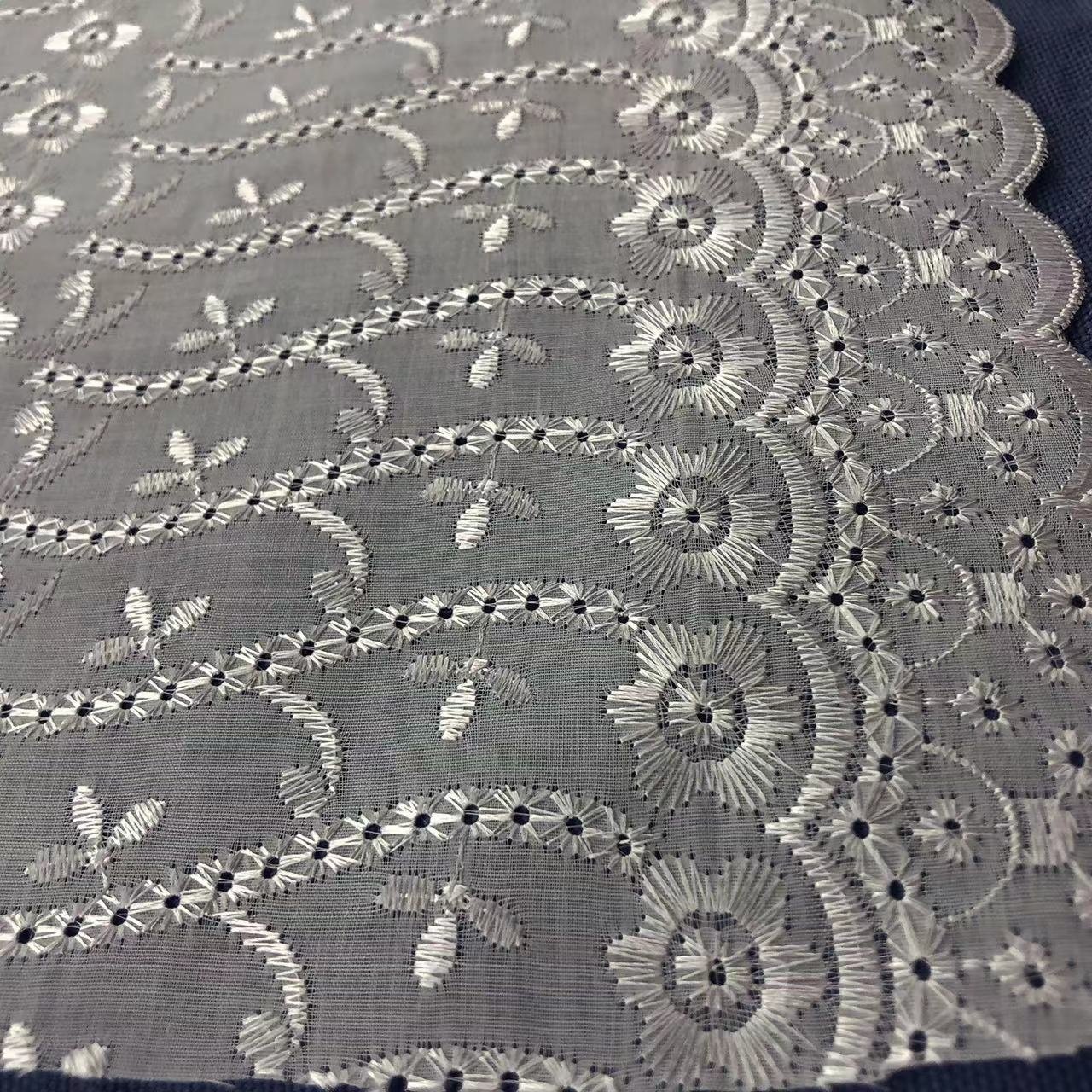 High quality wholesale embroidery lace embroidery fabric embroidery for cloth