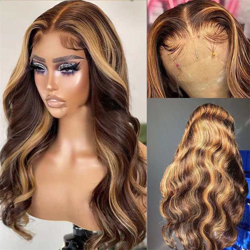 18inch 13x4 Body Wave Wig Transparent Natural Virgin Human Hair HD Lace Wigs Brazilian Lace Frontal Wigs For Women