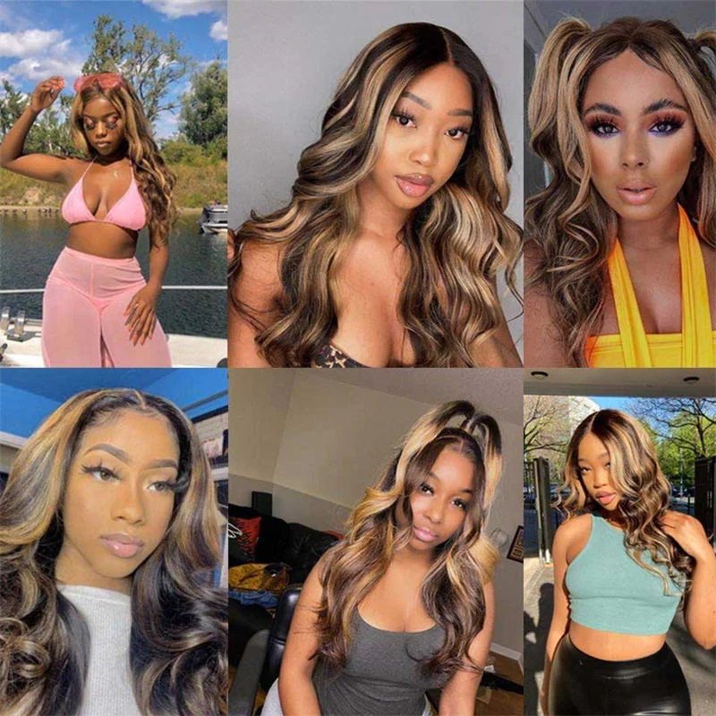 18inch 13x4 Body Wave Wig Transparent Natural Virgin Human Hair HD Lace Wigs Brazilian Lace Frontal Wigs For Women