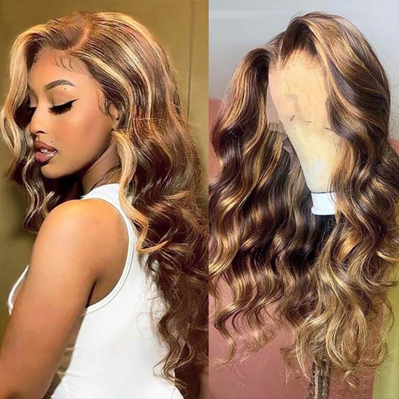 18inch 13x4 Body Wave Wig Transparent Natural Virgin Human Hair HD Lace Wigs Brazilian Lace Frontal Wigs For Women