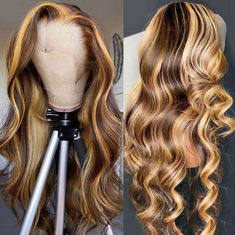18inch 13x4 Body Wave Wig Transparent Natural Virgin Human Hair HD Lace Wigs Brazilian Lace Frontal Wigs For Women