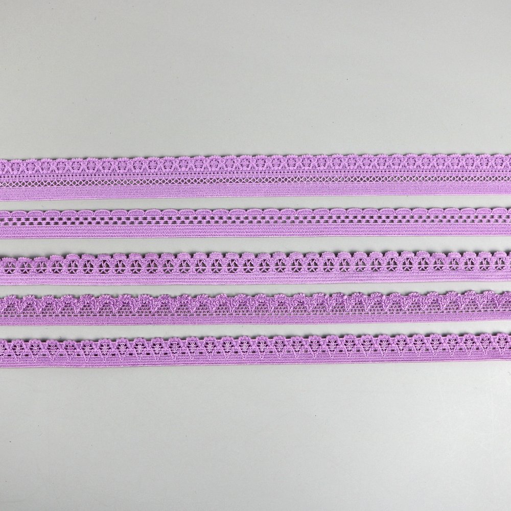 Factory supply lingerie stretch lace elastic webbing lace knitted elastic band for underwear