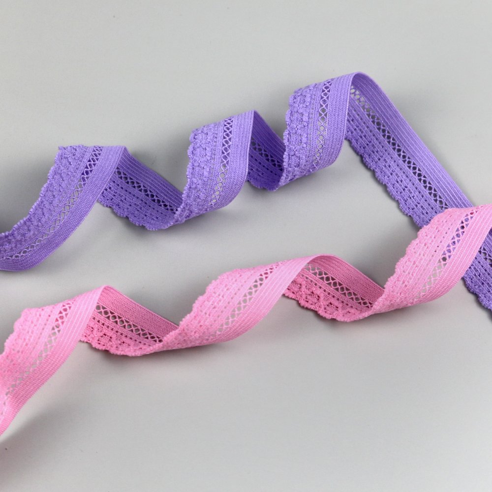 Factory supply lingerie stretch lace elastic webbing lace knitted elastic band for underwear