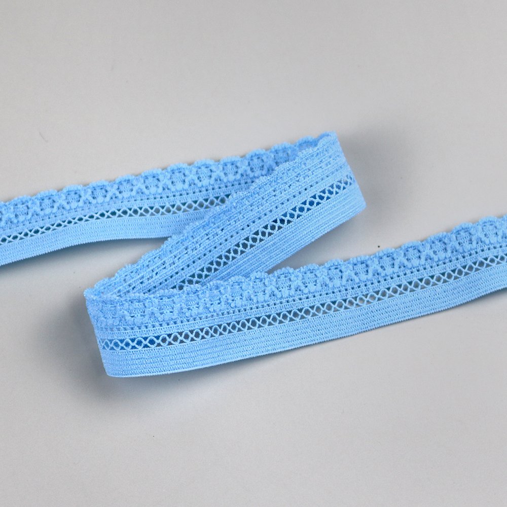 Factory supply lingerie stretch lace elastic webbing lace knitted elastic band for underwear