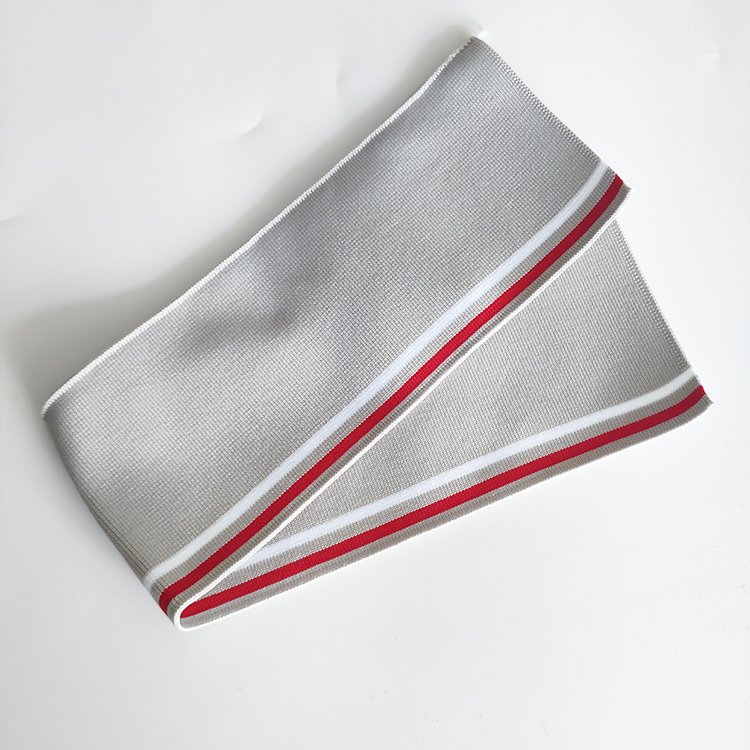 Polyester Cotton Flat Knitting 1*1 Collar Knitting Rib For Neckline Cuff Polo Shirt