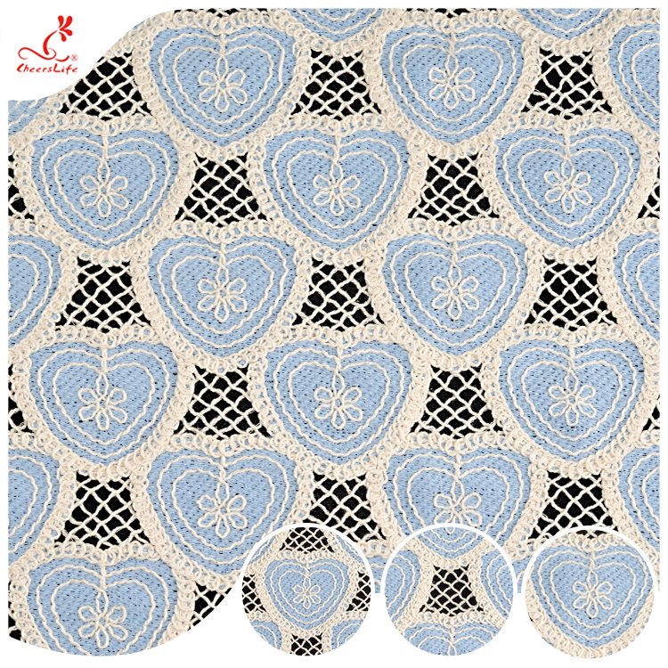 High quality embroidery fabric cord guipure lace African Lace Fabric for wedding dress