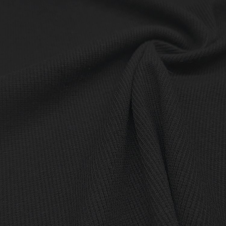 Eco-firendly Bamboo Spandex Rib Fabric, Solid Knit Cotton Material Rib Fabric For Baby Clothing/