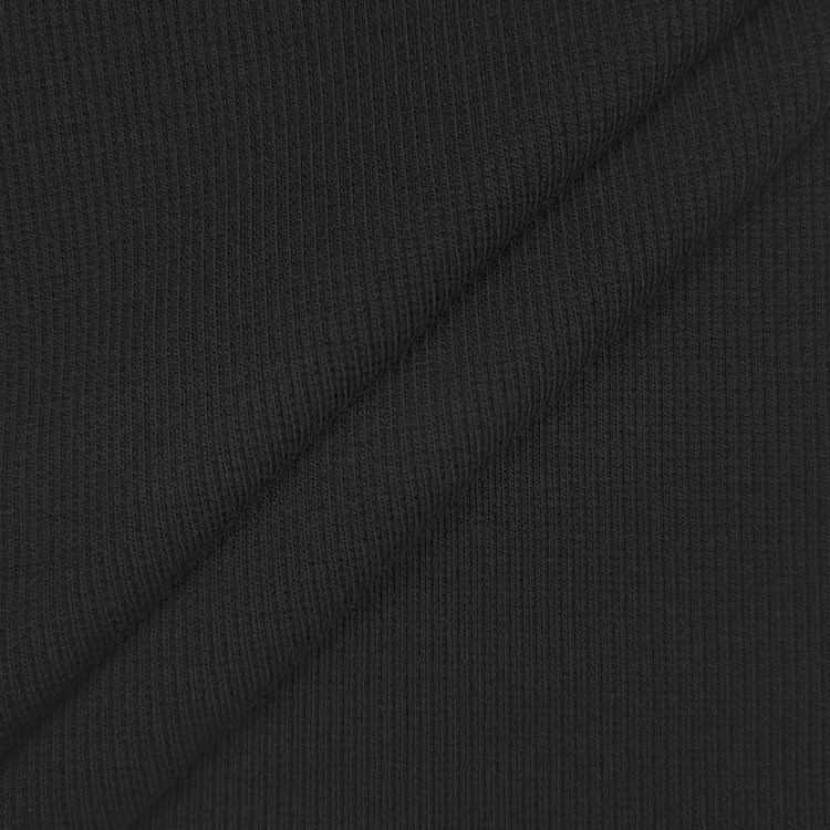 Eco-firendly Bamboo Spandex Rib Fabric, Solid Knit Cotton Material Rib Fabric For Baby Clothing/