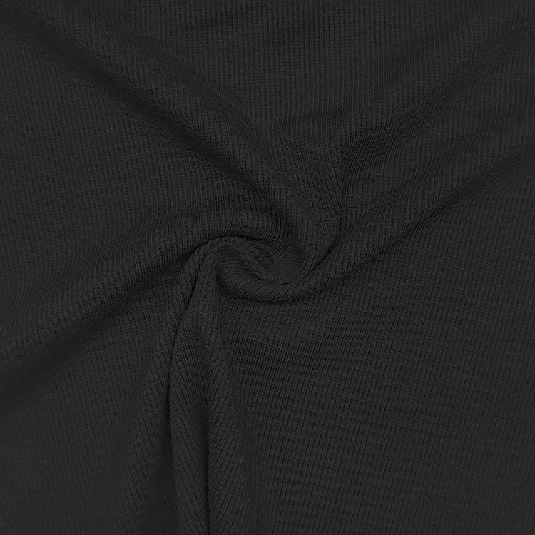 Eco-firendly Bamboo Spandex Rib Fabric, Solid Knit Cotton Material Rib Fabric For Baby Clothing/