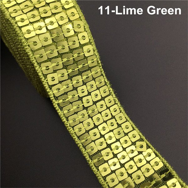 Wholesale Cheap Design 2.5cm 5 Rows Of Square Sequins Border Lace For Bow Headdress Material Sequins Lace