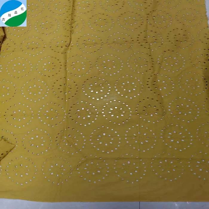 African cotton embroidery lace fabric with holes nigerian swiss lace embroidered stock fabric