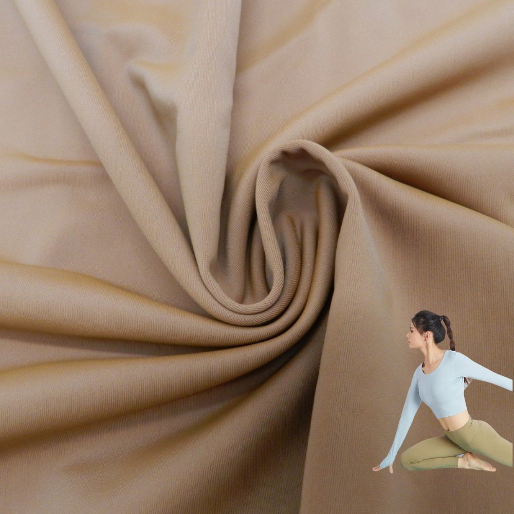 High Elastic Polyamide 74 Spandex 26 Ribbed Texture Leggings Fabric with Quick-Dry Feature for Swimwear