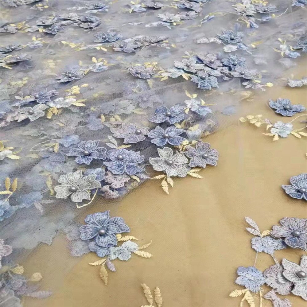 Lace Embroidery Fabric African Lace Fabric Wedding Dress Embroidery Fabrics For Clothing