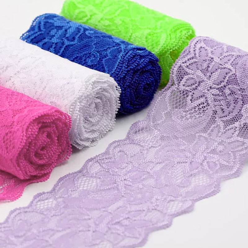OCO Factory custom designs Bridal sequin dress lace fabrics french lace trim border trimming lace
