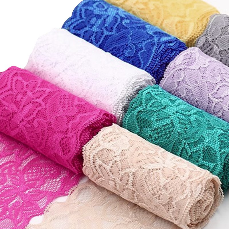 OCO Factory custom designs Bridal sequin dress lace fabrics french lace trim border trimming lace