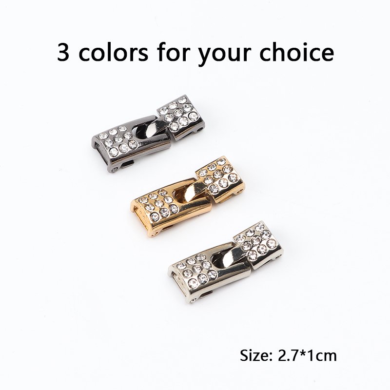 Fashion Flat Shoelaces Without Ties Elastic Shoe Laces For Sneakers Diamond Cross Metal Locks Lazy Shoes Lace Accessories