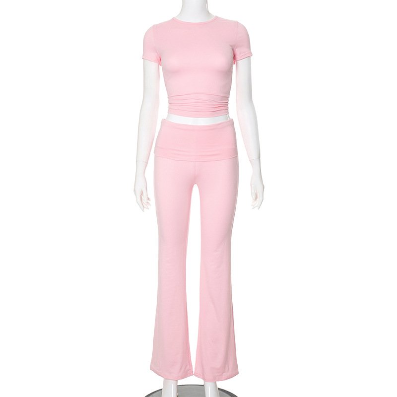 2024 CasualYoga Legging Family Matching Outfits Custom Elasticity Tracksuits Flare PantsCotton Embroidery Loungewear Women Sets