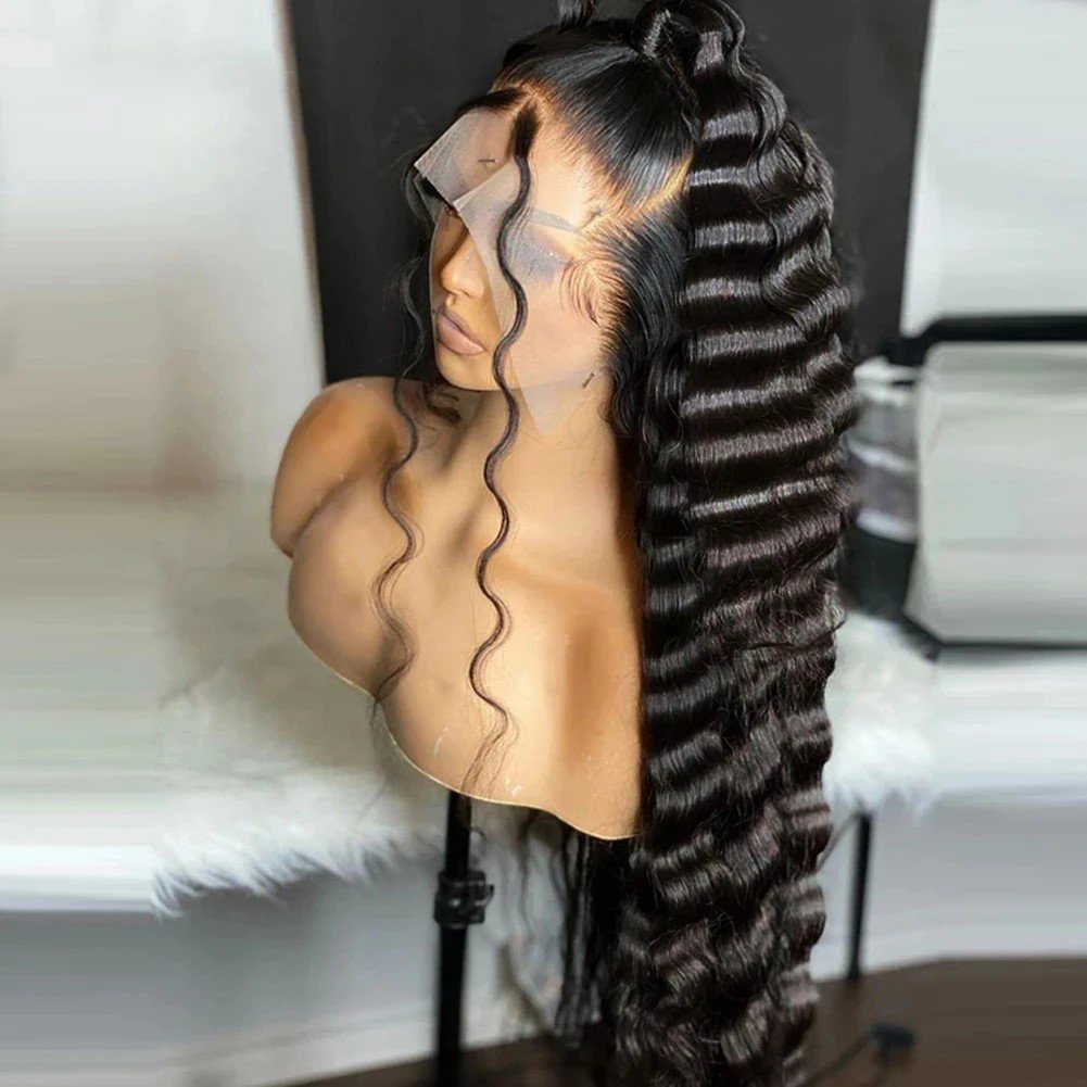 Raw Indian Cuticle Aligned Hair Pre-Cut Lace Wig 180% 200% Density Loose Deep Glueless Lace Wigs Human Hair