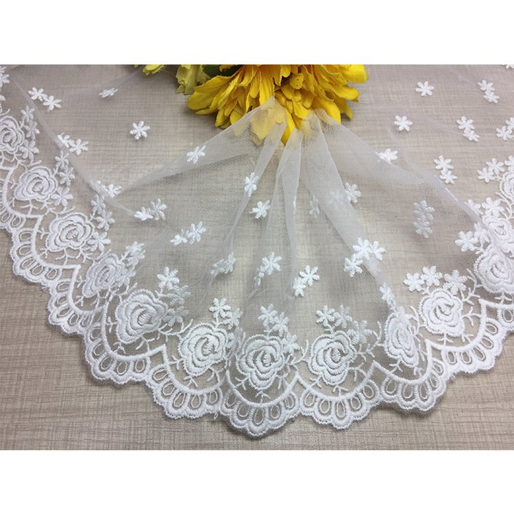 Embroidery Border Lace Trim For Dresses
