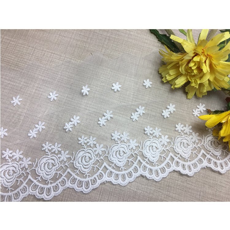 Embroidery Border Lace Trim For Dresses