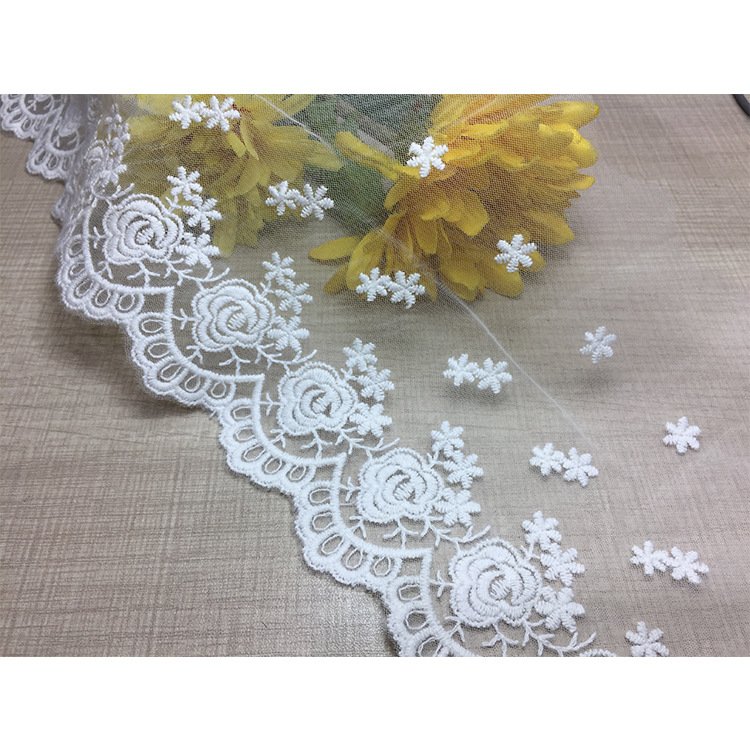 Embroidery Border Lace Trim For Dresses