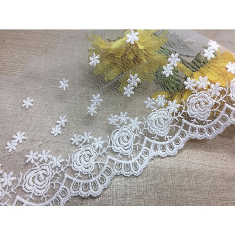 Embroidery Border Lace Trim For Dresses