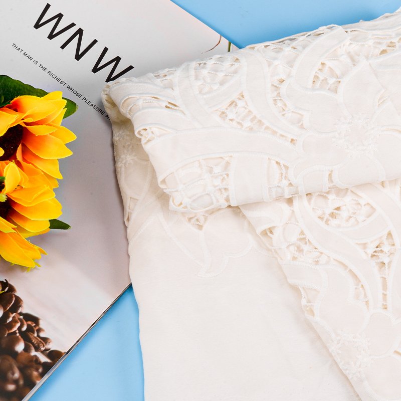 Cheerslife New Design Guipure Lace Fabric Water Soluble Floral Embroidered Fabric For Women Dress