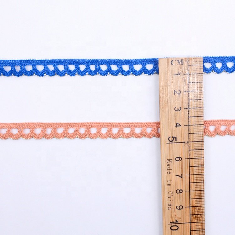 Custom Cotton Ribbon Lace Trim Wholesale Embroidery Border Lace for Clothing