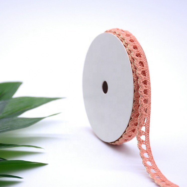 Custom Cotton Ribbon Lace Trim Wholesale Embroidery Border Lace for Clothing