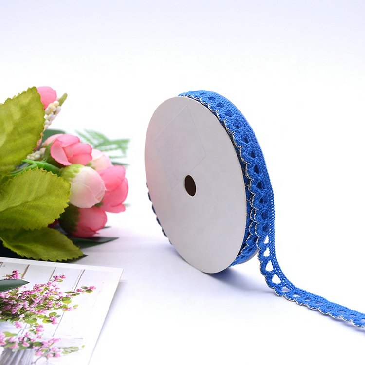 Custom Cotton Ribbon Lace Trim Wholesale Embroidery Border Lace for Clothing