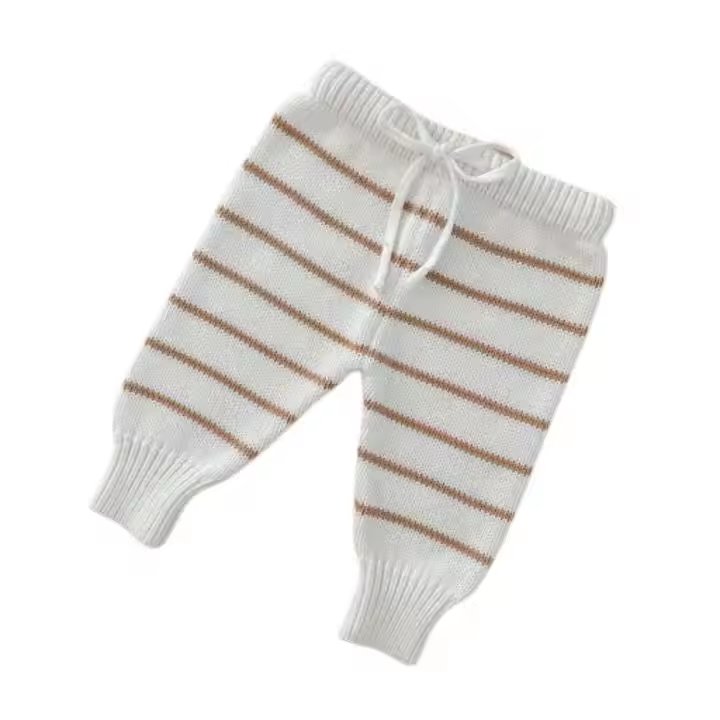 Hot Sale Unisex Organic Cotton Sweater Soft Long Short Sleeve Clothing Sets ODM Infants Toddlers' Solid Pattern Knitted Set