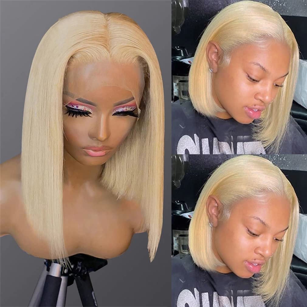 ZSF 613 Color Lace Frontal Short Bob Wig Wholesale Silky Straight Hair Bob Lace Wig 100% Brazilian Unprocessed Virgin Human Hair
