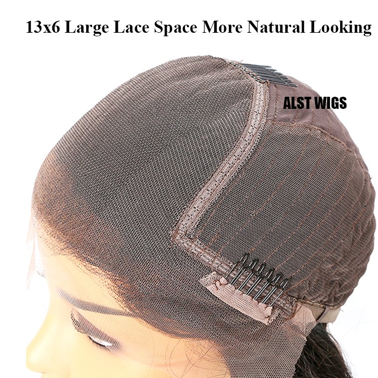 Hot Selling 13x6 Curly Brazilian Virgin Human Hair 10a Lace Front Wig Cuticle Aligned Raw Hair Wigs Add Adjustable Band