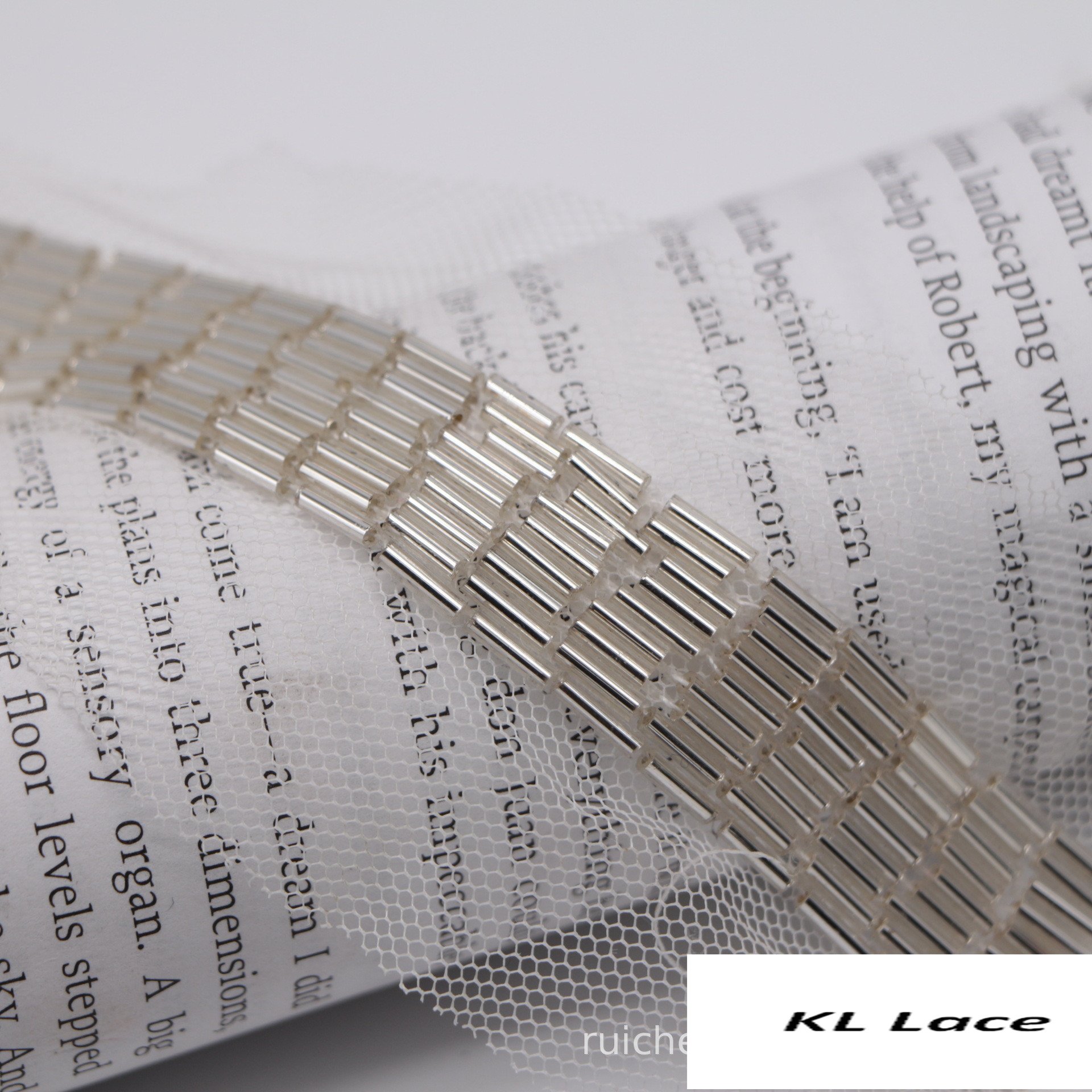 Width 6 cm handmade 9 rows metal pipes tube beaded lace ribbon waistband for hair ornaments Clothing Chinese dress accessories