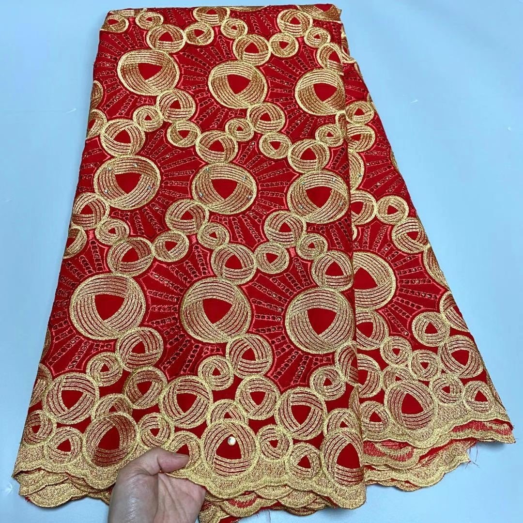ACI High Quality Swiss Voile Lace Fabric 2023 New Fashion African Cotton Lace Fabric 5 Yards/Piece For Wedding Dress