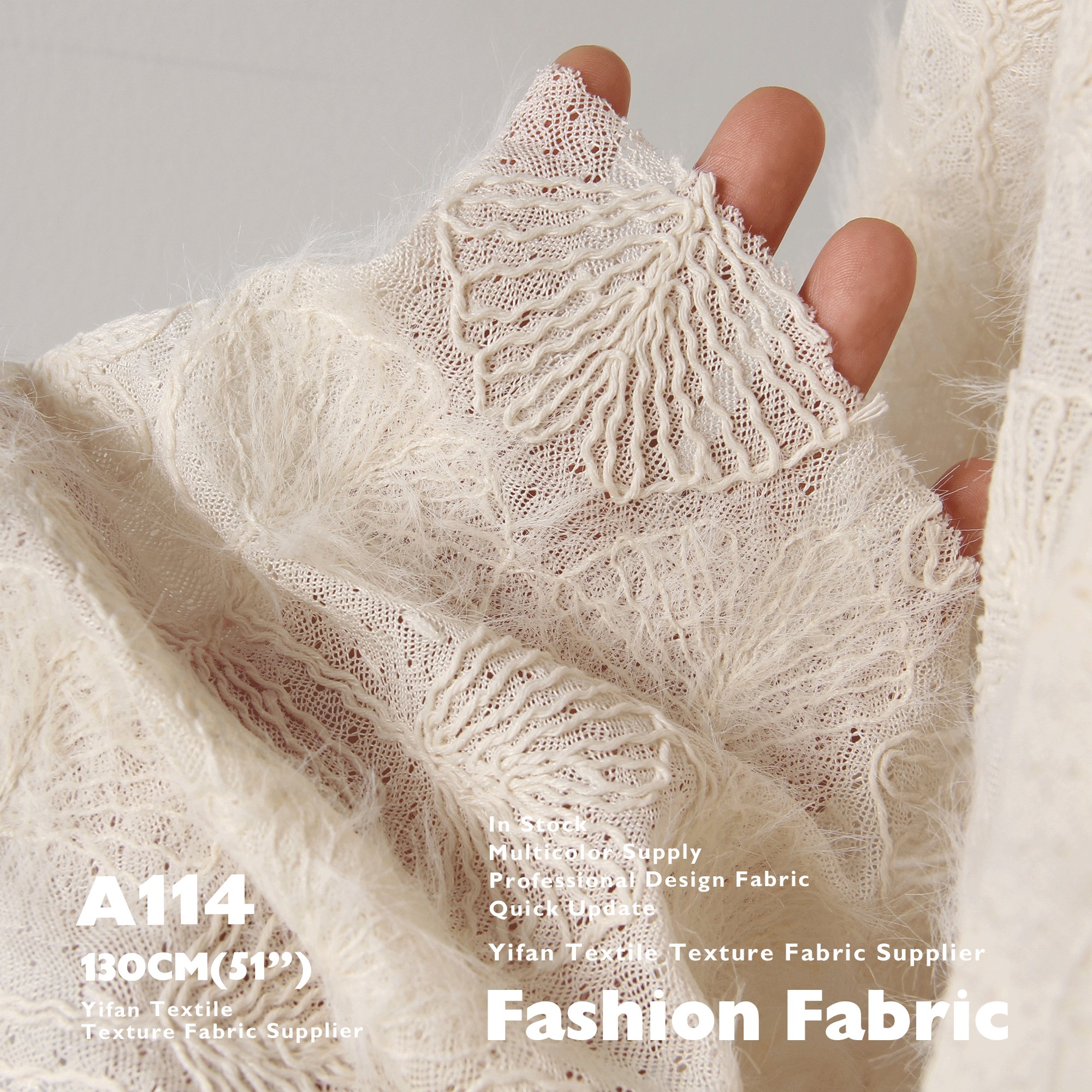 New Design Hairy 3D Fan Shape Bone Line Embroidery Fabric For Skirt Clothing Children's Clothing