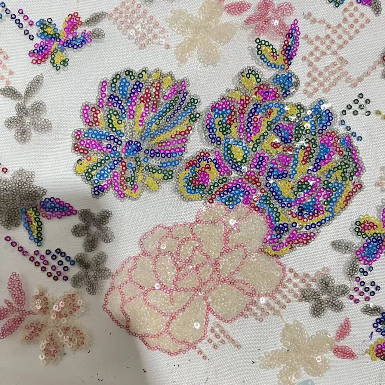 european sequin embroidery fabric for wedding dress making indian gril embroidery fabric for wedding dress making