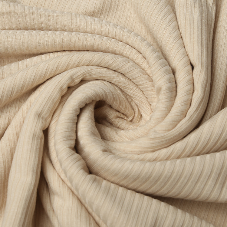 A3701 Elastic sports thread 4*3 stretch acrylic blend dress rib fabric Breathable pit strip vest T-shirt knitted fabric