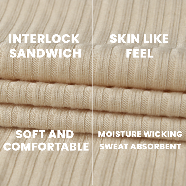 A3701 Elastic sports thread 4*3 stretch acrylic blend dress rib fabric Breathable pit strip vest T-shirt knitted fabric