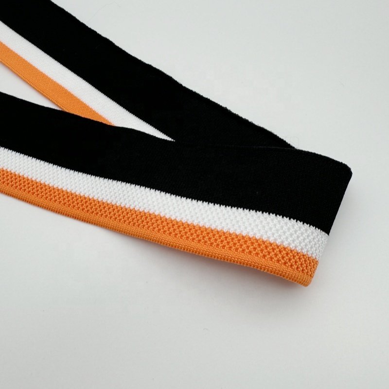 T-Shirt Polo Jacquard Rib Knit Collar Jacquard Neck Rib