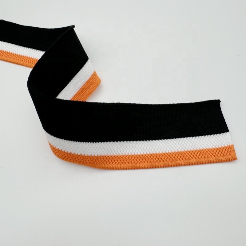 T-Shirt Polo Jacquard Rib Knit Collar Jacquard Neck Rib