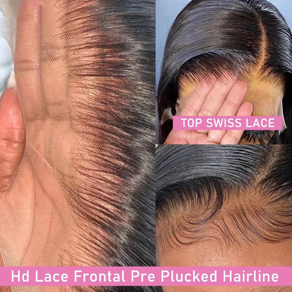 360 HD Lace Wigs Vendor Natural Braid Glueless Lace Wig for Black Women Perruque 30 Inch HD Body Wave Lace Frontal Wig