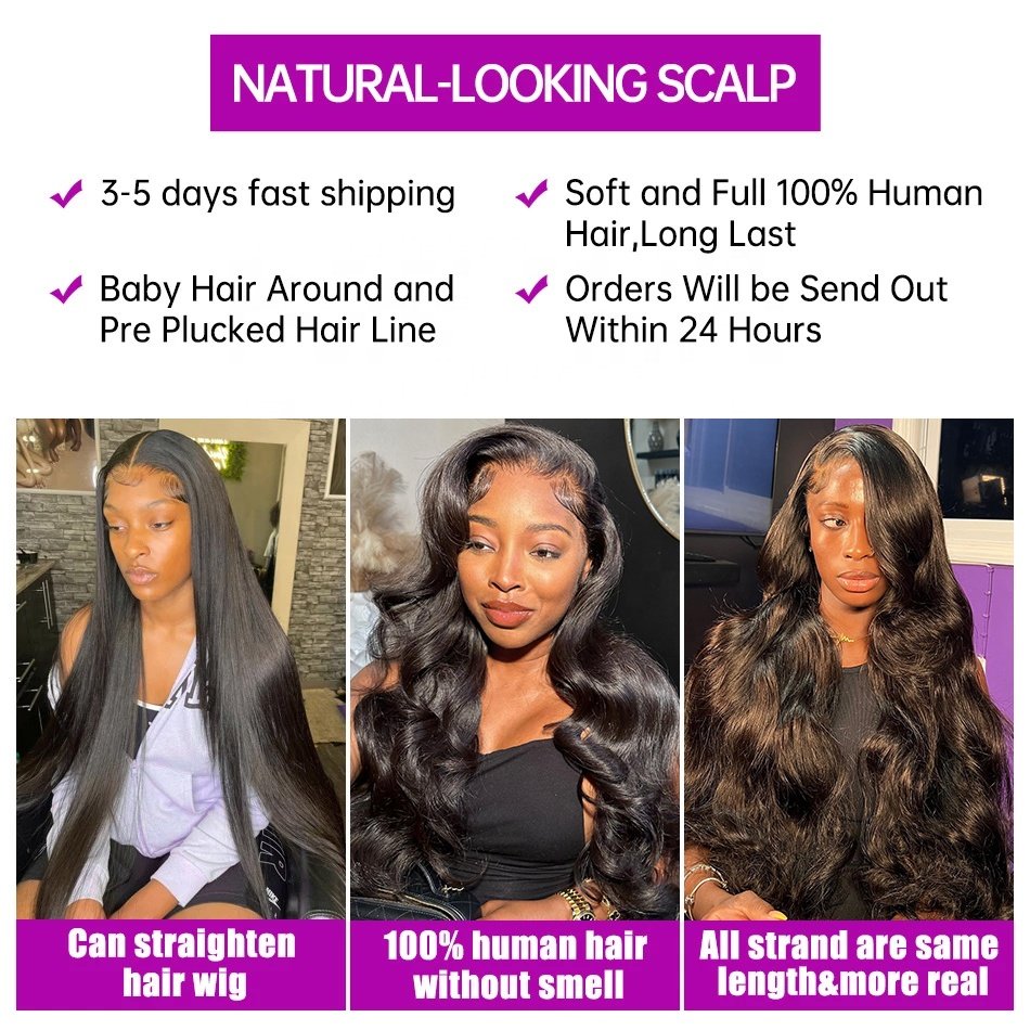 360 HD Lace Wigs Vendor Natural Braid Glueless Lace Wig for Black Women Perruque 30 Inch HD Body Wave Lace Frontal Wig