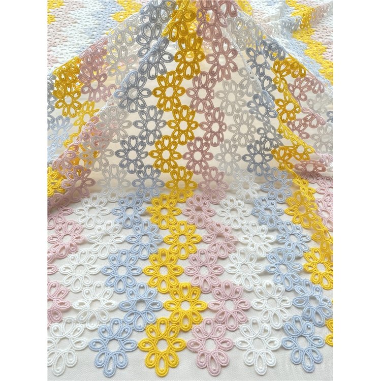 Factory Direct Sale New Style African guipure chemical lace fabric cord lace customized floral guipure embroidery lace fabric