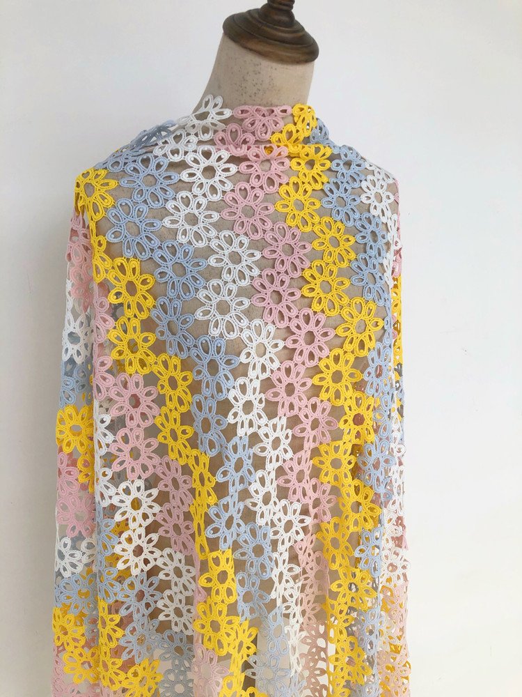 Factory Direct Sale New Style African guipure chemical lace fabric cord lace customized floral guipure embroidery lace fabric