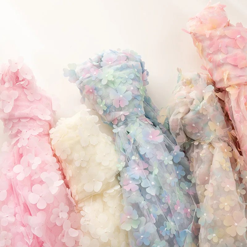 Tulle Wedding Organza Embroidery Organza Fabric for Wedding Decoration Yarn Birthday Event Party