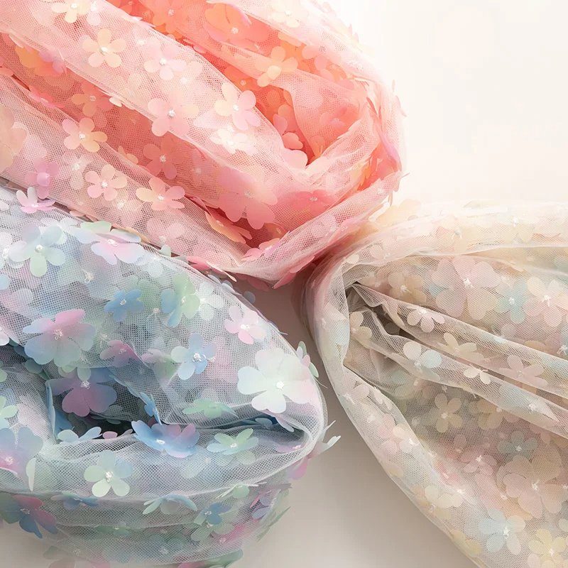 Tulle Wedding Organza Embroidery Organza Fabric for Wedding Decoration Yarn Birthday Event Party