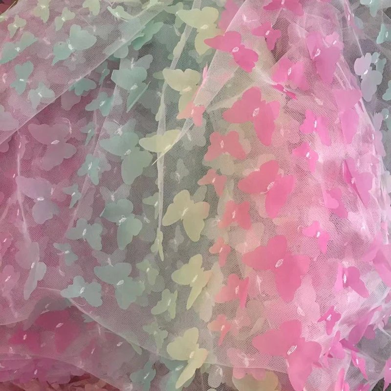 Tulle Wedding Organza Embroidery Organza Fabric for Wedding Decoration Yarn Birthday Event Party