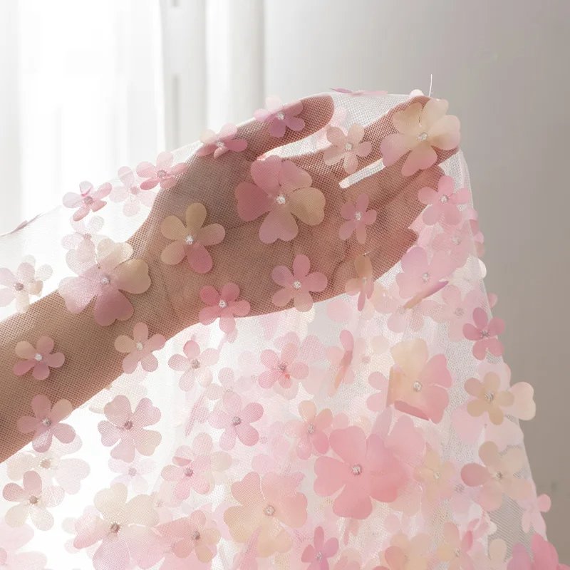 Tulle Wedding Organza Embroidery Organza Fabric for Wedding Decoration Yarn Birthday Event Party